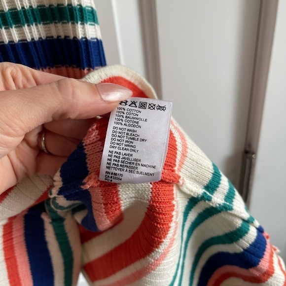 NWOT Rue Stiic Iris Knit Polo Dress in Yves Stripe - S - Picture 5 of 8